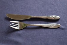 Kinder Besteck Messer und Gabel Marke Tischfein Crominox rostfrei Hund Katze