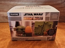 Image of Star Wars - The Mandalorian -The Child Egg Cup & Toast Cutter - NEW - SEALED