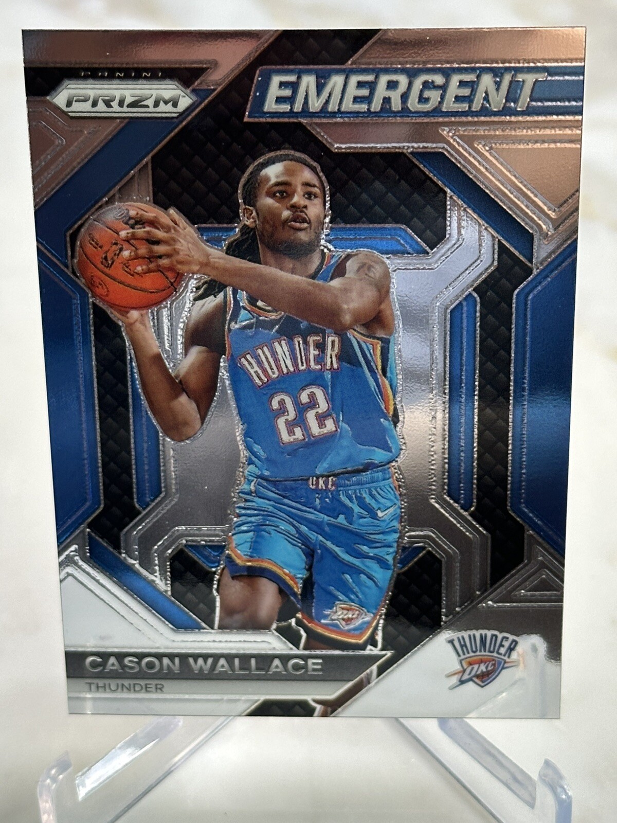 2023-24 Panini Prizm - Emergent Cason Wallace #29 (RC) Thunder