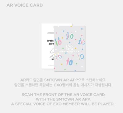 EXO 10th Anniversary OFFICIAL MD GOODS Acrylic Stand & AR EXO 10th Anniversary OFFICIAL MD GOODS Acrylic Stand & AR