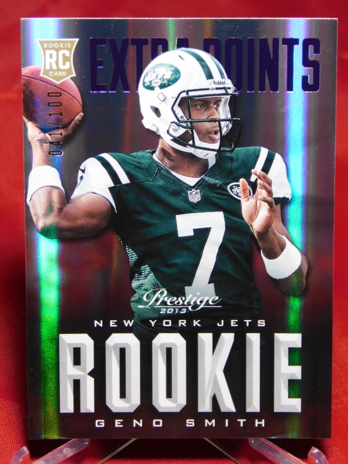 Geno Smith Panini Prestige #234 Extra Points Purple