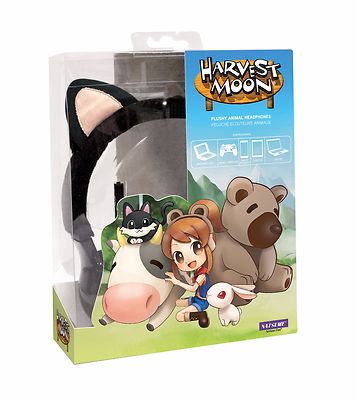 NEW Rare Natsume Harvest Moon Black Cat Headphone for iPhone, iPad and Android 