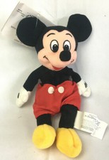 The Disney Store Mickey Mouse Mini Bean Bag Plush Doll 7" Tall