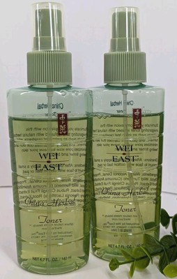 NEW LOT 2 Wei East China Herbal Toner Spray 4.7oz/140ml Palm Leaf Raspberry