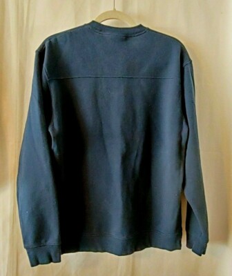 Columbia Sweatshirt Pullover Crewneck Long Sleeves Sm Logo Navy