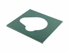 Plaque de Recouvrement Frontale pour Thorens Td 126 Flight Vert Métallique