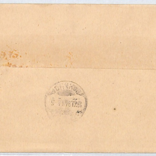 BARBADOS QV Stationery Wrapper *½d* Surcharge 1d Cover 1894 Ulm {samwells}XC126 - Picture 4 of 10