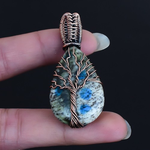 Pendentif Septarian 131.15 Carats Enveloppé Fil De Cuivre - Fait Main - Pierre Naturelle - Vintage