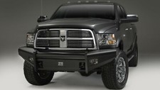 Fab Fours Black Steel Elite No Guard Front Bumper For 06-09 Ram 2500 3500