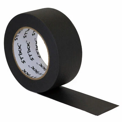 2" inch x 60yd STIKK Black Painters Tape 14 Day Easy Removal Trim Edge Finishing