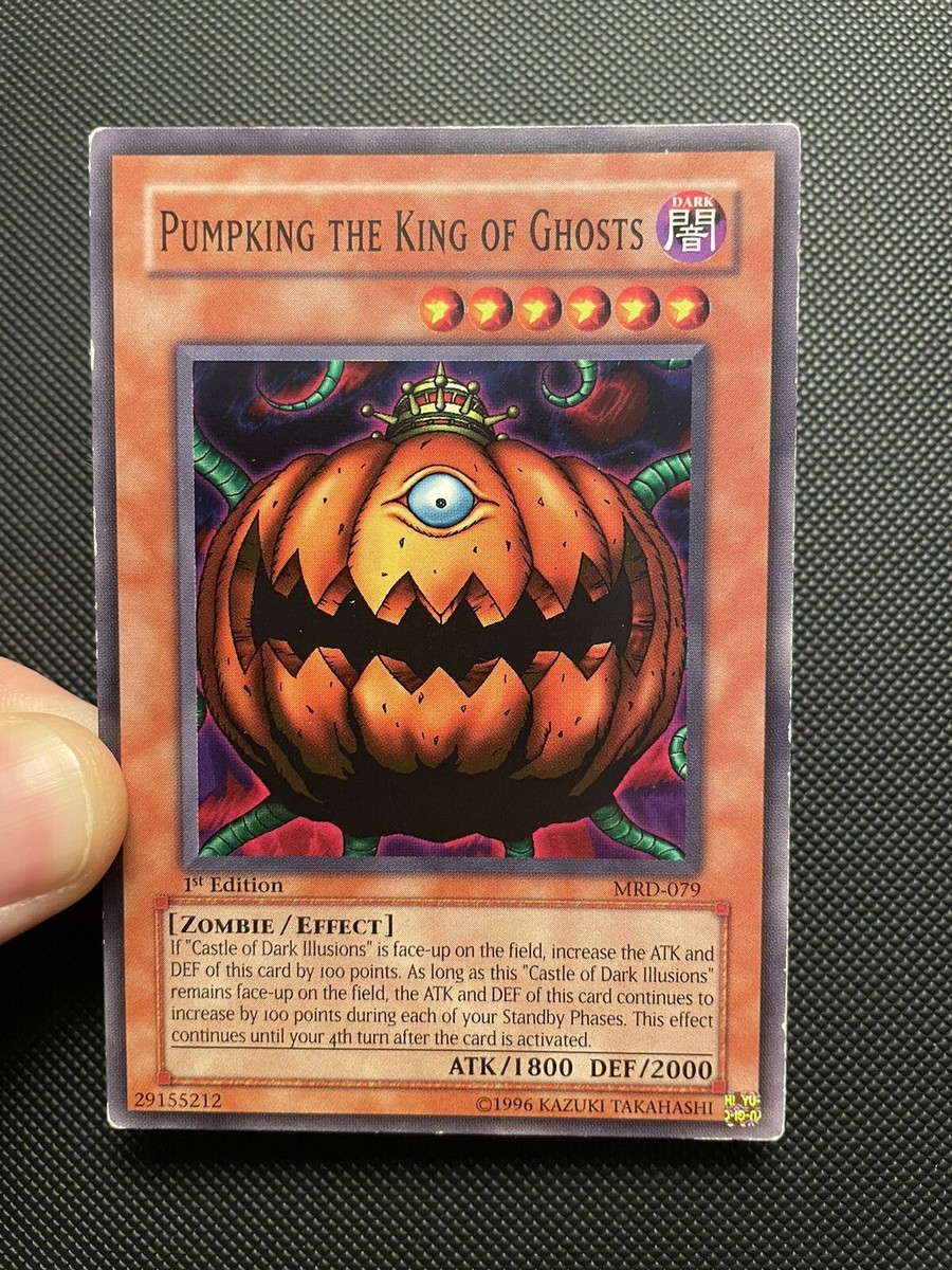 pumpkin yugioh card Yugioh! Pumpking the King of Ghosts MRD-079 1st Edition NA English Vintage  Y2K