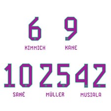 FC Bayern München Flock Away pink für schwarzes Auswärtstrikot Saison 2023/2024