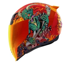 Icon Airflite MIPS Blegh Speed Demon Glow-In-The-Dark Motorcycle Helmet - Medium