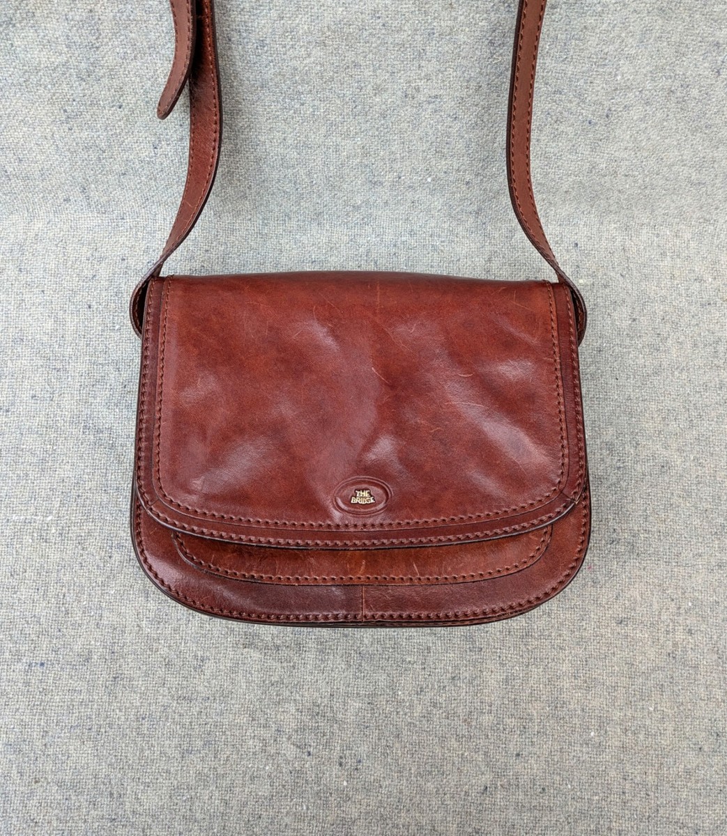 Saddle Bag The Bridge Handbags Uk The Bridge Small Brown Genuine