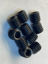 (10)M8-1.25x8mm Set Screw Flat Point Grade 12.9 High Tensile Hex Socket (23JN96)