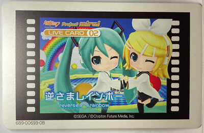 初音ミク Project mirai DX 北米版【動作確認】英語ARカード付き AR Cards Hatsune Miku Project Mirai Live Card 02 Reverse Rainbow