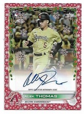 ALEK THOMAS 2022 TOPPS RED WALMART HOLIDAY AUTO RC #WHA-AT #20/25