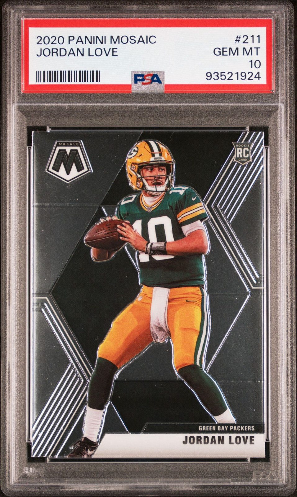 Jordan Love Panini Mosaic #211 Base