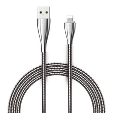 For iPhone 11 12 13 14 SE XR XS 6ft Metal USB Cable Charger Cord Power Wire