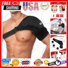 Adjustable Shoulder Support Brace for Men & Women - Pain Relief for Rotator Cuff