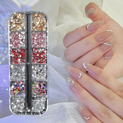 1 Box 3D Manicure Rhinestones Nail Decoration DIY Nail Art Charms Accessories - Picture 5 of 27