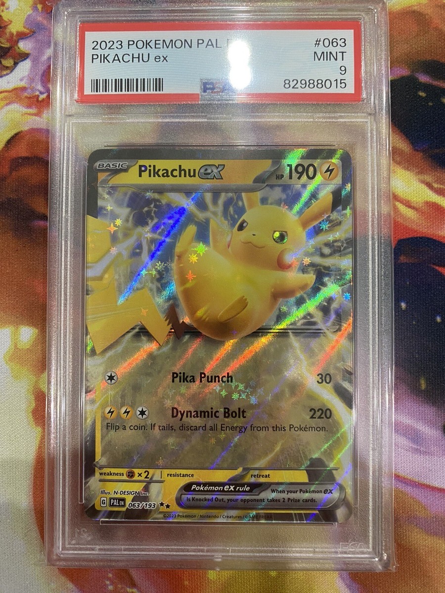 Pokmon TCG Pikachu ex Scarlet & Violet - Paldea Evolved 063/193 Holo  Double...