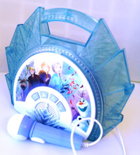 Disney Frozen Sing Along Boom Box Music Lights Microphone Mp3 Tested. Req. 3AA