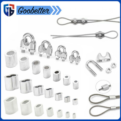 Simplex Duplex U Bolt Grip Clip Clamp Ferrule Stainless Steel Wire Rope Fittings