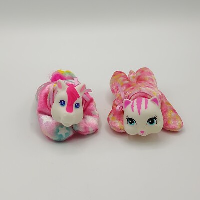 Lot of 2 Hasbro Surprise Replacement Babies - Pink Star Pony Horse & Pink Kitten