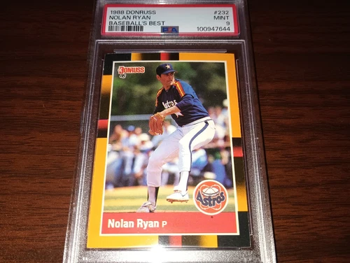 1988 Donruss Baseball 's Best Nolan Ryan #232 PSA 9 Mint Houston Astros HOF