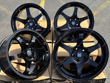 17" Black PF5 Alloy Wheels Fits Honda Accord Civic CR-V FR-V HR-V 5x114 Only
