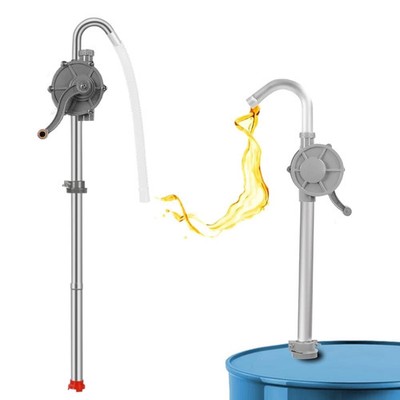 55 Gallon Drum Pump, 7GPM All Aluminum Hand Oil Pump, Fits 15 to 55 Gal Drums...