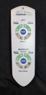 TEMPUR-Pedic RC-WM-101 Advanced Ergo System Wireless Remote Control OEM! TESTED
