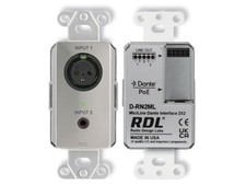 RDL DS-RN2ML Dante 2x2 Mic/Line Interface PoE AES67