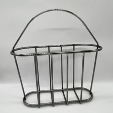 Vintage MCM Chrome Magazine Holder Rack