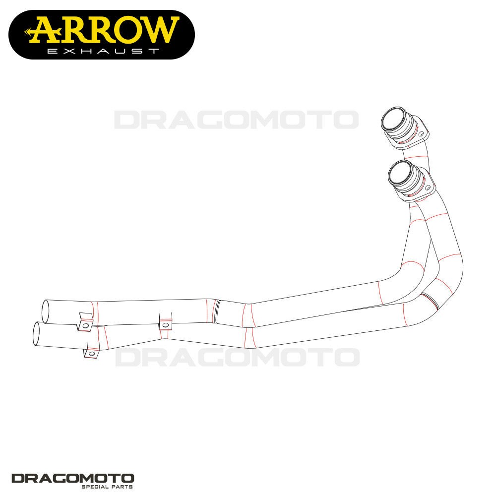 Collecteur ARROW RC inox pour XTZ 750 SuperTénéré amélioration couple