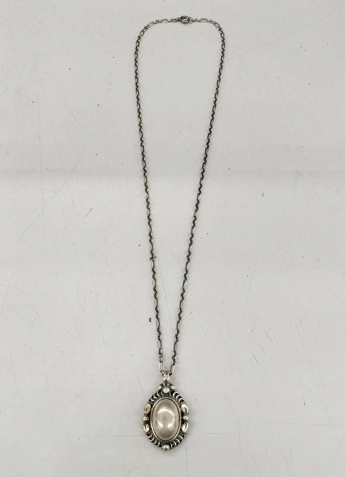 Collana Georg Jensen argento 925 1995 ciondolo 44 cm - Immagine 2 di 4