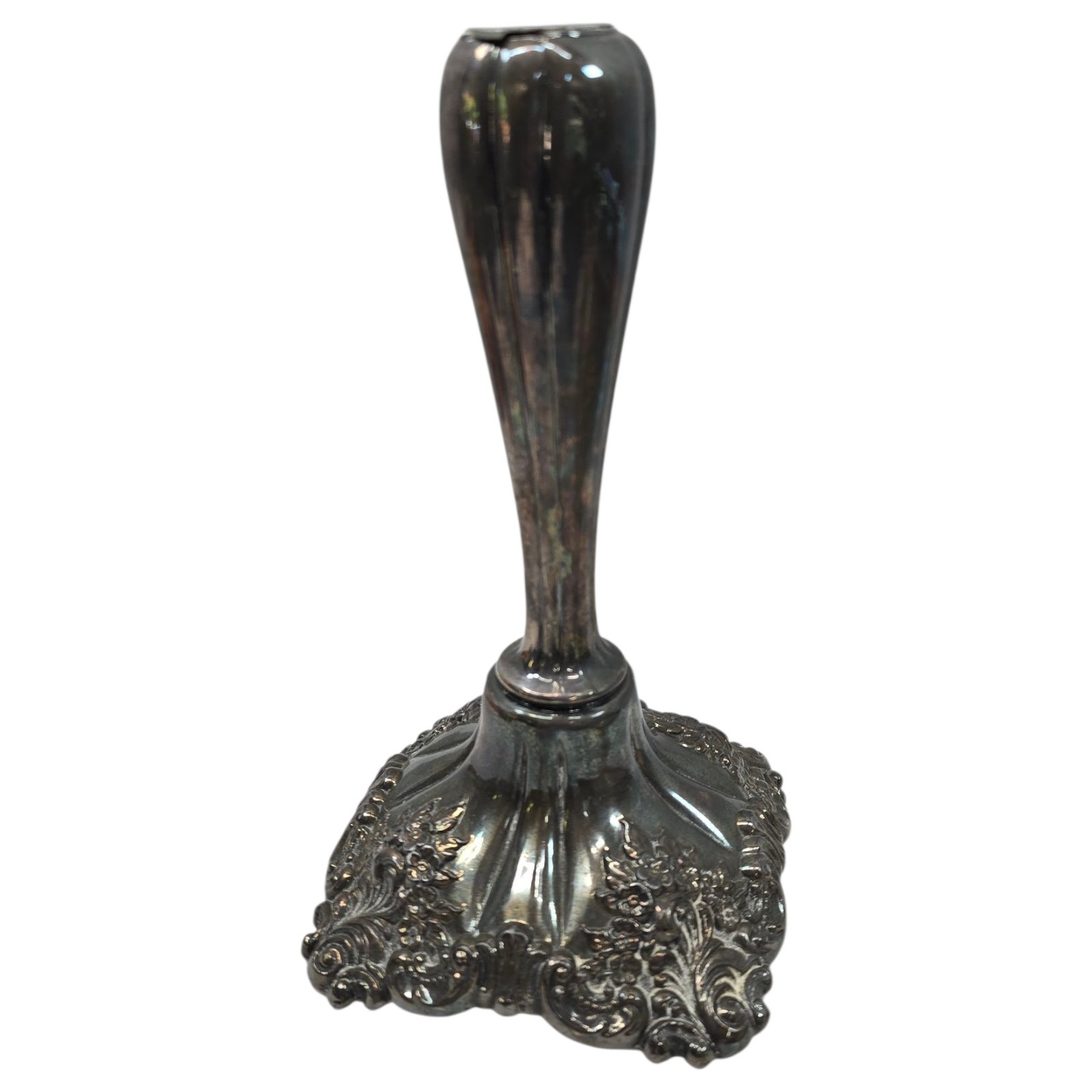 VTG Baroque By Wallace Silversmith 266 Silver Plated Single Candle Holder