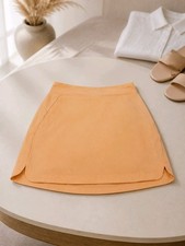 Womens Peach A-Line Skort