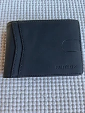 RUNBOX Men’s Slim RFID Leather Wallet With 2 ID Windows (No Packaging)