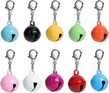 Pet Bells for Cat Dog, 10 PCS Cat and Dog round Bells for Collar with Loud