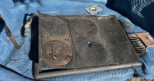 antique wood cook stove parts : Spencer model 49-7A