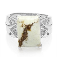 Cavill Ring 6,24Ct Magnesit Silber 925 Mit WeißEn Topasen Damenring