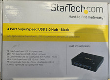 Image of StarTech 4 Port Black SuperSpeed USB 3.0 Hub