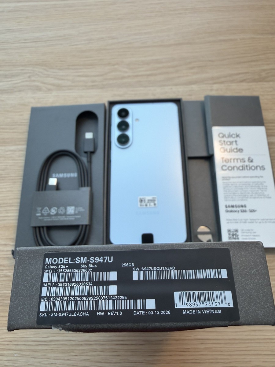 Samsung Galaxy S26+ Plus 256GB Sky Blue (Spectrum Carrier Locked