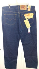 NOS 1993 Levis 501 Button Fly Jeans Size 40 x 32 Washed Preshrunk
