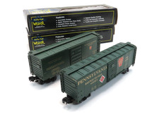 Coches de carga Weaver 175261 y 20780 Pennsylvania Railway Express Agency, calibre O