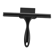  Squeegee for Shower Glass Door Stainless Steel Shower 10 inches All-black