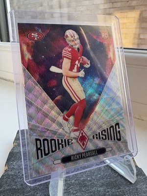 2024 Panini Phoenix Football Rookie Rising Wave Refractor Ricky Pearsall 49rs