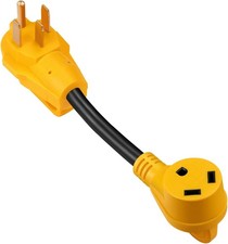 50 Amp to 30 Amp RV Adapter, Heavy Duty, Durable and Safer Plug with an Easier G